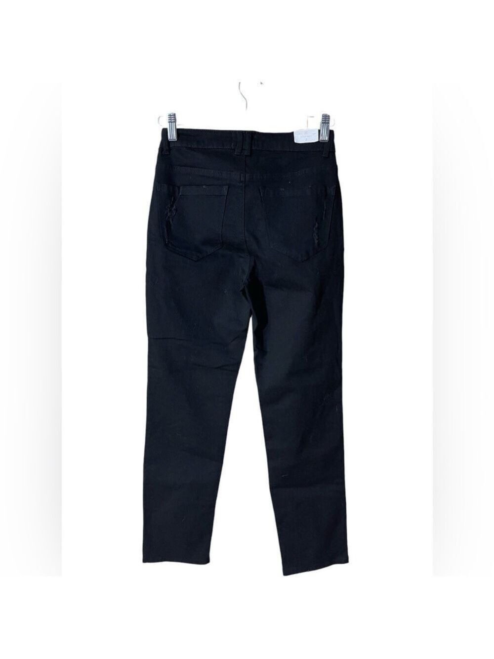 Caslon Women's Black Distressed Straight Leg Denim Jeans Size: 2 NWT
